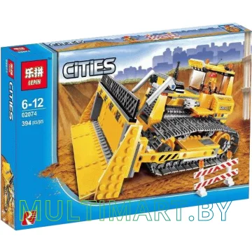 Конструктор Lepin 02074 Бульдозер (394 детали)